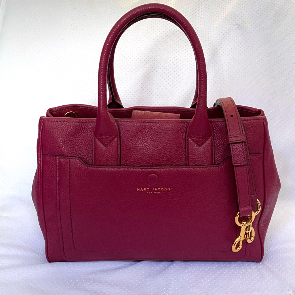 Marc Jacobs Empire City Leather Tote(Sangria